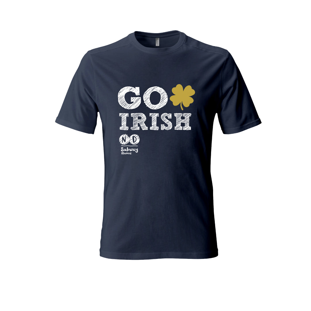Kids Go irish T-Shirt Green/Navy – ND Subway Alumni