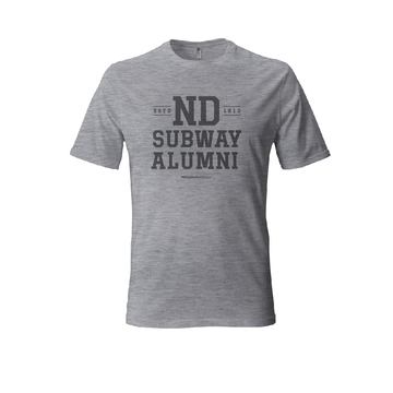 ND Subway Alumni Vintage Logo T-Shirt  Heather