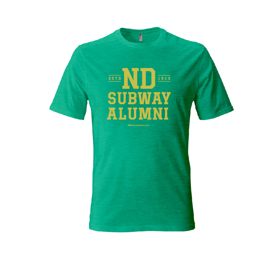 ND Subway Alumni Vintage Logo T-Shirt Navy/Green