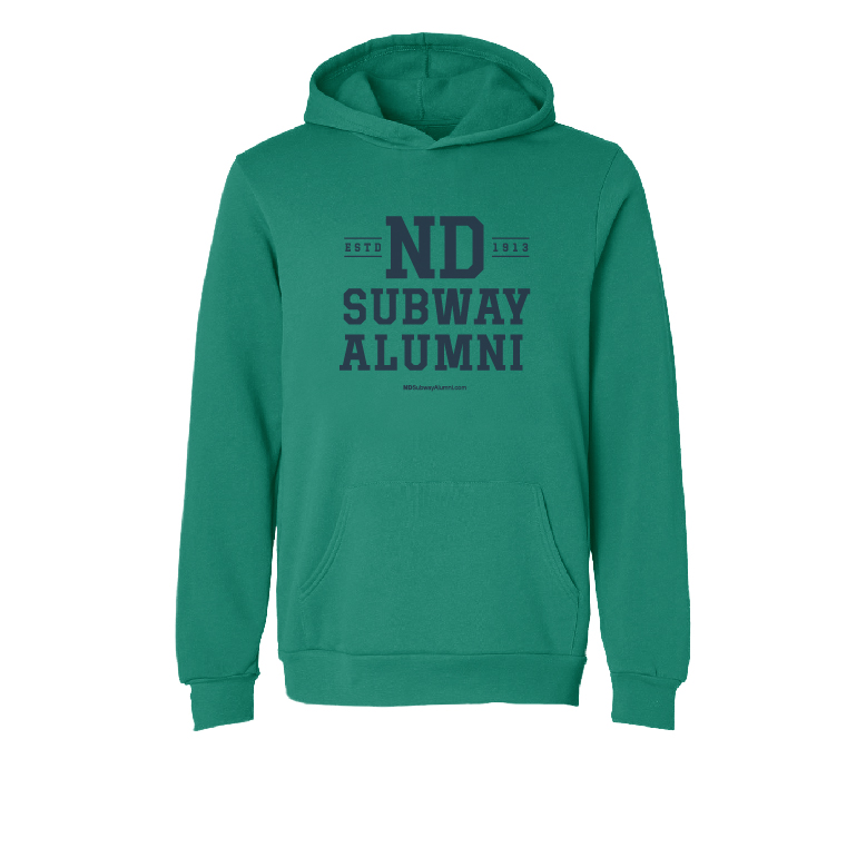 ND Subway Alumni Vintage Logo Sweatshirt Green