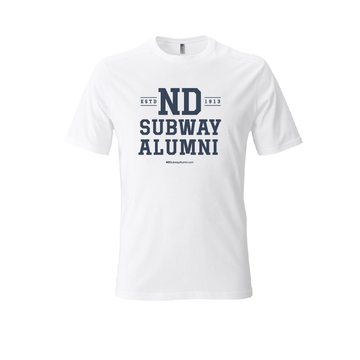 ND Subway Alumni Vintage Logo T-Shirt  White