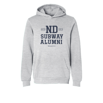 ND Subway Alumni Vintage Logo Sweatshirt Gray