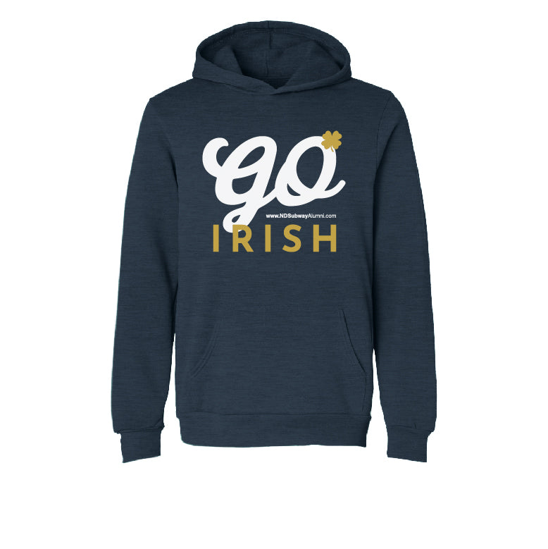 Go Irish Script Sweatshirt Navy