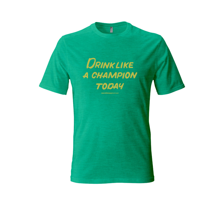 Drink Like A Champion Today T-Shirt Green/Navy