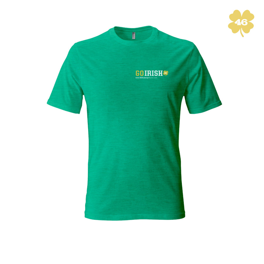 Go Irish Chest 46 T-Shirt Navy/Green