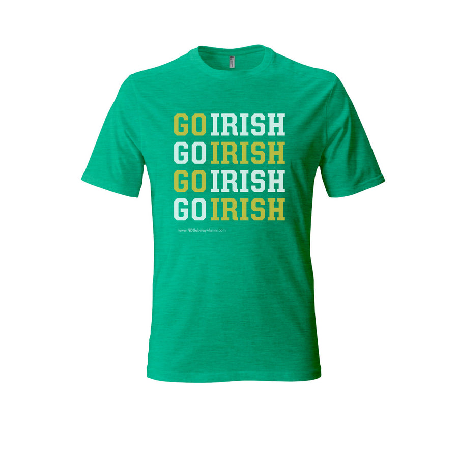 Go Irish Repeat T-Shirt Green/Navy