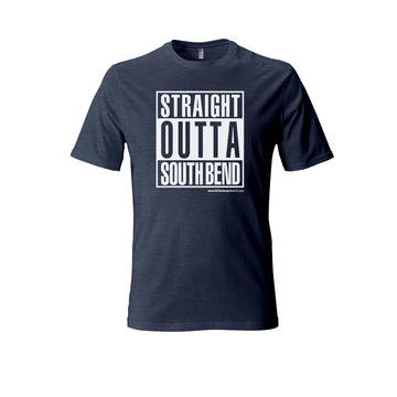 Straight Outta of South Bend T-Shirt Navy