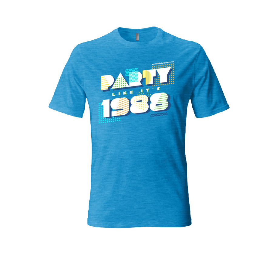 Notre Dame Party Like Its 1988 T-Shirt Turquoise