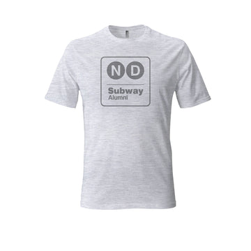 ND Subway Alumni Classic Logo T-Shirt Gray