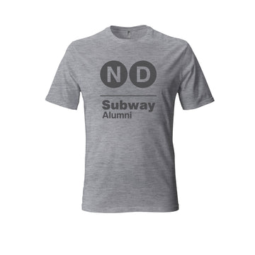 ND Subway Alumni Gray Logo T-Shirt Heather