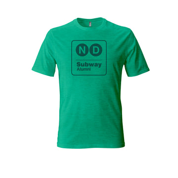 ND Subway Alumni Green Classic Logo T-Shirt Green