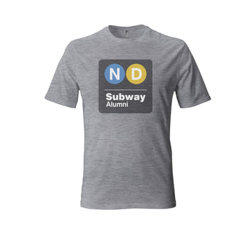 ND Subway Alumni Classic Logo T-Shirt Heather
