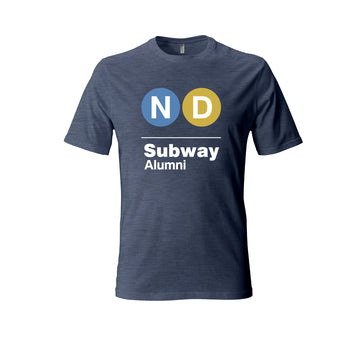 ND Subway Alumni Custom Logo T-Shirt Navy/Black