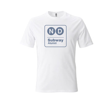 ND Subway Alumni Blue Classic Logo T-Shirt White