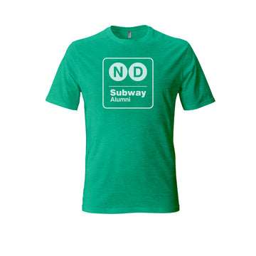 ND Subway Alumni Classic Logo T-Shirt Navy/Green
