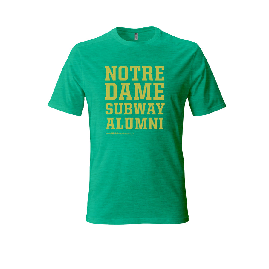 Notre Dame Subway Alumni Vintage T-Shirt Navy/Green