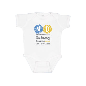 Toddler NDSA Logo Onesie White